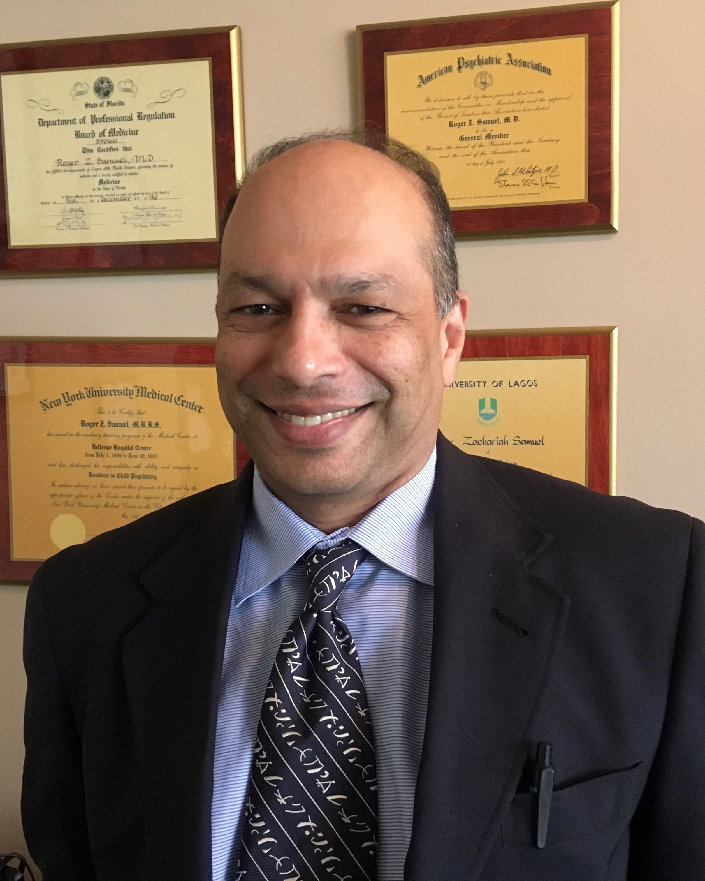 Roger Z Samuel (Boca Raton Psychiatric Group; Ext 1101 for office manager Steven Brown)