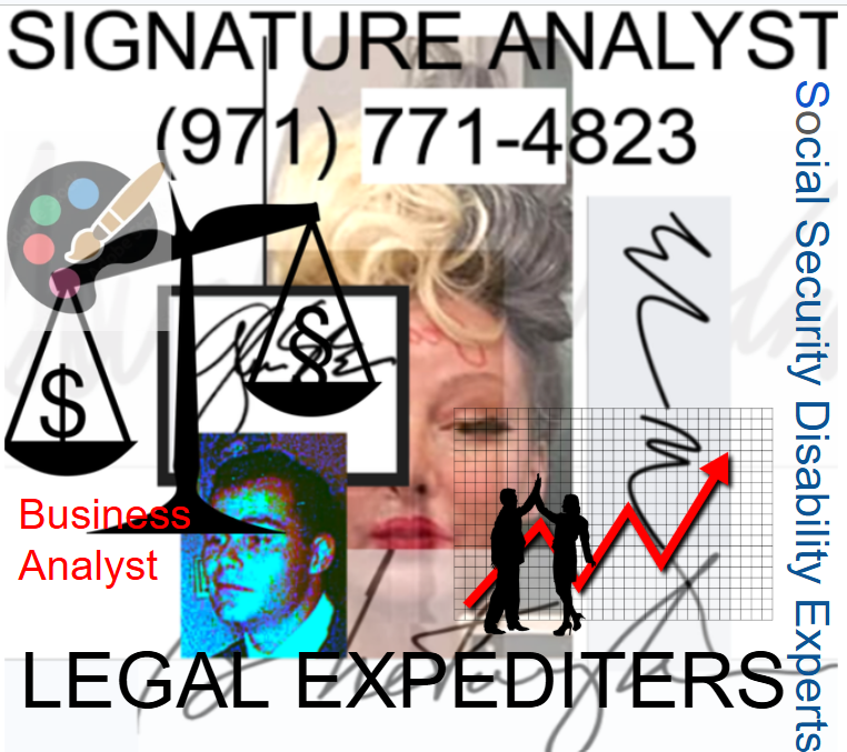 Top Case Winner Lowest Cost Forensic Signature Analysis Handwriting Document Analysis Forgery Analyst & Probate, Trusts, Estate, Business Law & Planning & Social Security Disability SSDI SSI Vocational Expert Vocational Assessment Earnings Capacity Evalu (Signature/Handwriting/Document/Art Forgery Analyst (Forensic) & Probate, Trusts, Estate, Business Law & Planning & Vocational Expert Dr. Amber Williams)